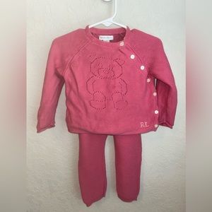 Ralph Lauren Teddy Sweater Set
